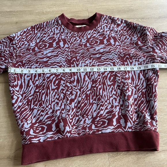 Madewell Sweatshirt Women's XS Tigerized Print Oversized Pullover Sweatshirt - Picture 6 of 9